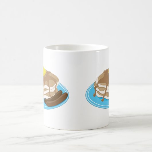 Pfannkuchen-Wurst Kaffeetasse (Mittel)