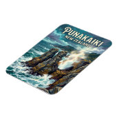 Pfannkuchenfelsen Neuseeland Magnet (Linke Seite)