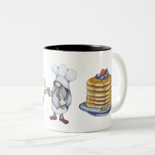 Pfannkuchenfrühstück Zweifarbige Tasse