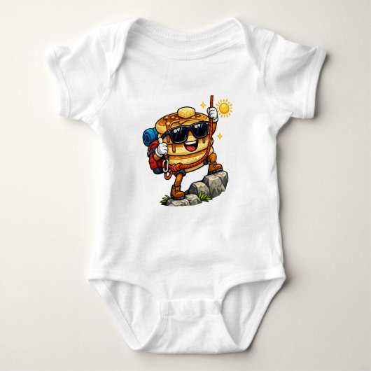 Pfannkuchenstapel-Klettern Baby Strampler (Vorderseite)