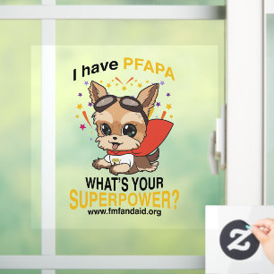 PFAPA Superpower Window/Wall Aufkleber