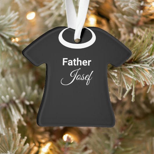 Pfarrer Clergy's Clerical Collar Ornament (Baum)