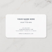 Pfarrer der Kirche Moderne religiöse Cross Dove Na Visitenkarte (Rückseite)