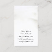 Pfarrer des Weißen Kreuzes und Inspirierend Schwan Visitenkarte (Rückseite)