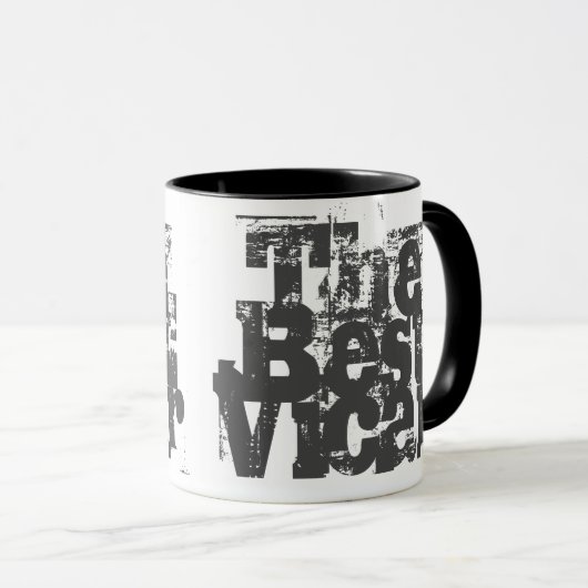 Pfarrer oder Vikar Geschenk. Das beste Vicar Tasse (VorderseiteRechts)
