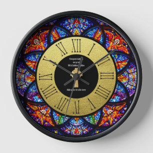 Pfarrer Priester Ordination Jubiläum festes Glas Uhr