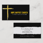 Pfarrer Religion Christliches Christentum Visitenkarte (Vorne/Hinten)