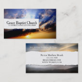 Pfarrer Religion Christliches Christentum Visitenkarte (Vorne/Hinten)