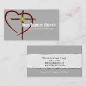 Pfarrer Religion Christliches Christentum Visitenkarte (Vorne/Hinten)