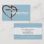 Pfarrer Religion Christliches Christentum Visitenkarte (Vorne/Hinten)