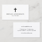 Pfarrer Visitenkarte (Vorne/Hinten)