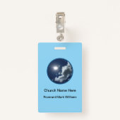 Pfarrgemeinde Clergy Glaube Abzeichen Ausweis (Rückseite mit Klammer)