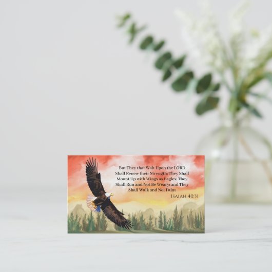 Pfarrkirche Christliche Schrift Landschaftlich Visitenkarte (Stehend Vorderseite)