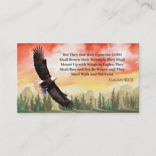 Pfarrkirche Christliche Schrift Landschaftlich Visitenkarte (Vorderseite)