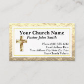 Pfarrkirche Gold und schwarze Visitenkarten Visitenkarte (Vorderseite)