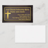 Pfarrkirche Grunge Gold Visitenkarte (Vorne/Hinten)