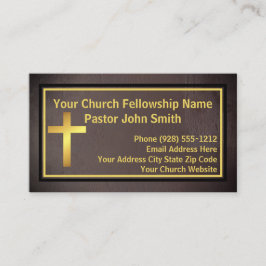 Pfarrkirche Grunge Gold Visitenkarte