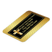 Pfarrkirche Klassisches Gold und Schwarz Magnet (Linke Seite)