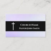 Pfarrkirche Lila Schwarz Christlich Visitenkarte (Vorderseite)