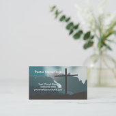Pfarrkirche mit Kreuz Visitenkarte (Stehend Vorderseite)