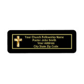 Pfarrkirche Modernes Gold und Black Business (Vorne)