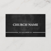 Pfarrkirche Rustikale Tafel Visitenkarte (Vorderseite)