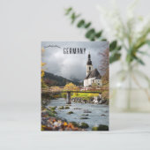 Pfarrkirche St Sebastian Deutschland Postkarte (Stehend Vorderseite)