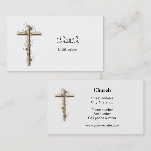 Pfarrkirche Visitenkarte (Vorne/Hinten)