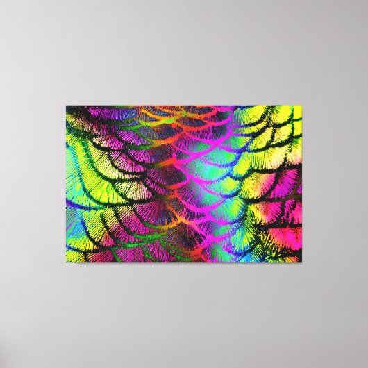 Pfau 1 gepanzerte Canvas Leinwanddruck (Vorderseite)
