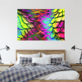 Pfau 1 gepanzerte Canvas Leinwanddruck (Insitu (Schlafzimmer))