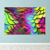 Pfau 1 gepanzerte Canvas Leinwanddruck (Insitu (Holzboden))