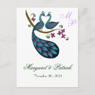 Pfau -1 Save the Date notecard