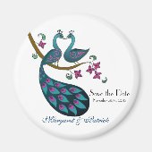 Pfau -1 Speichern des Datumsfelds Magnet (Vorne)