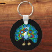 Pfau 2 schlüsselanhänger (Vorderseite)