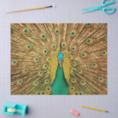 Pfau 2 Wandteppichpapier Seidenpapier (Basteln)
