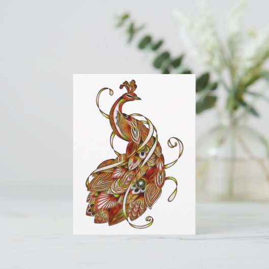 Pfau 2b postkarte (Stehend Vorderseite)