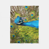 Pfau 3 fleecedecke (Vorderseite)