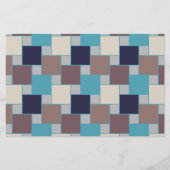 Pfau am Strand Briefpapier (Vorderseite)