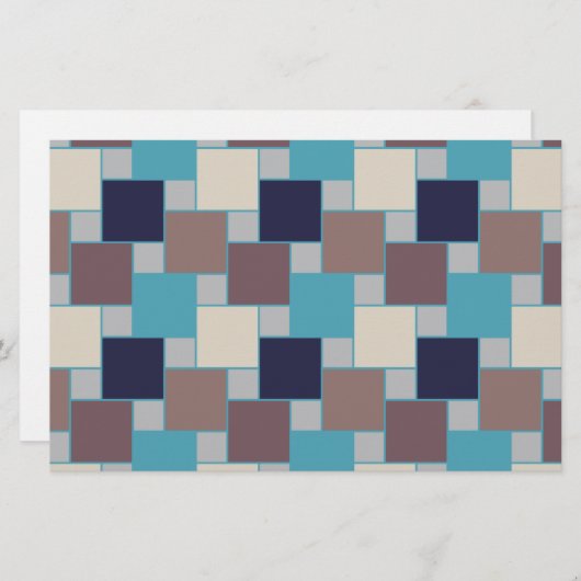 Pfau am Strand Briefpapier (Vorne/Hinten)