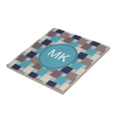 Pfau am Strand Fliese (Seite)