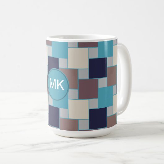 Pfau am Strand Kaffeetasse (VorderseiteRechts)