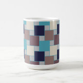 Pfau am Strand Kaffeetasse (Mittel)