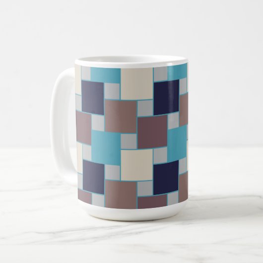 Pfau am Strand Kaffeetasse (Vorderseite Links)