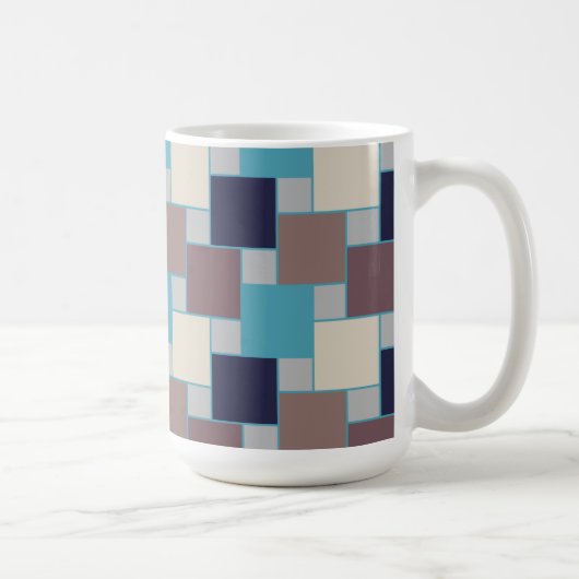 Pfau am Strand Kaffeetasse (Rechts)