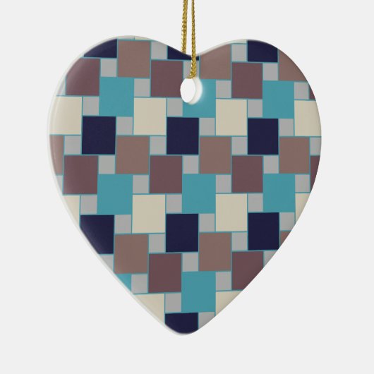 Pfau am Strand Keramik Ornament (Rechts)