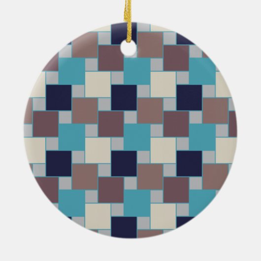 Pfau am Strand Keramikornament (Hinten)