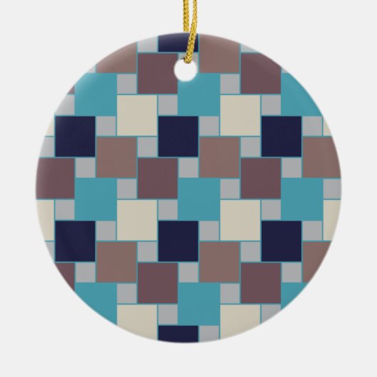 Pfau am Strand Keramikornament (Vorne)