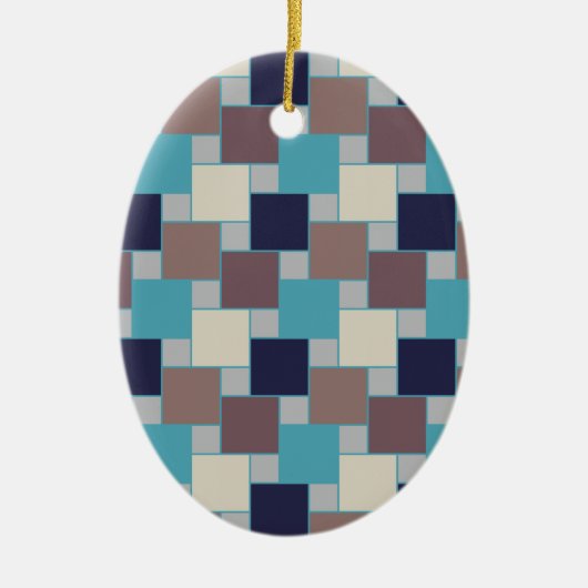 Pfau am Strand Keramikornament (Vorne)