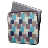 Pfau am Strand Laptopschutzhülle (Vorderseite Links)