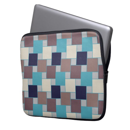 Pfau am Strand Laptopschutzhülle (Vorderseite Links)